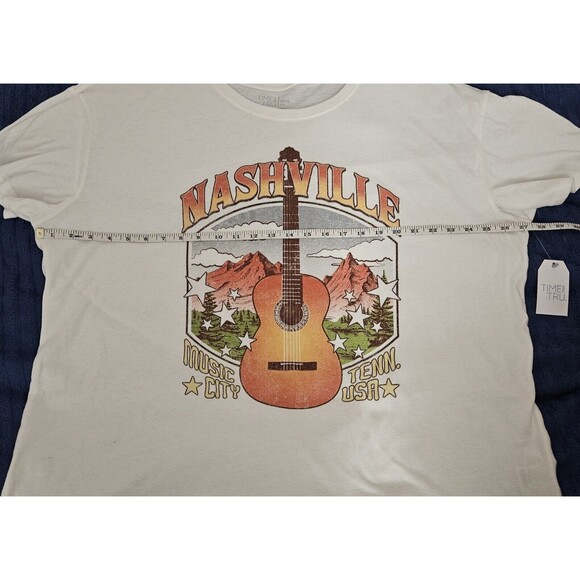 Time and Tru Graphic Tee Shirt 3XL Oversized Nashville Boho Country Music - Picture 7 of 11